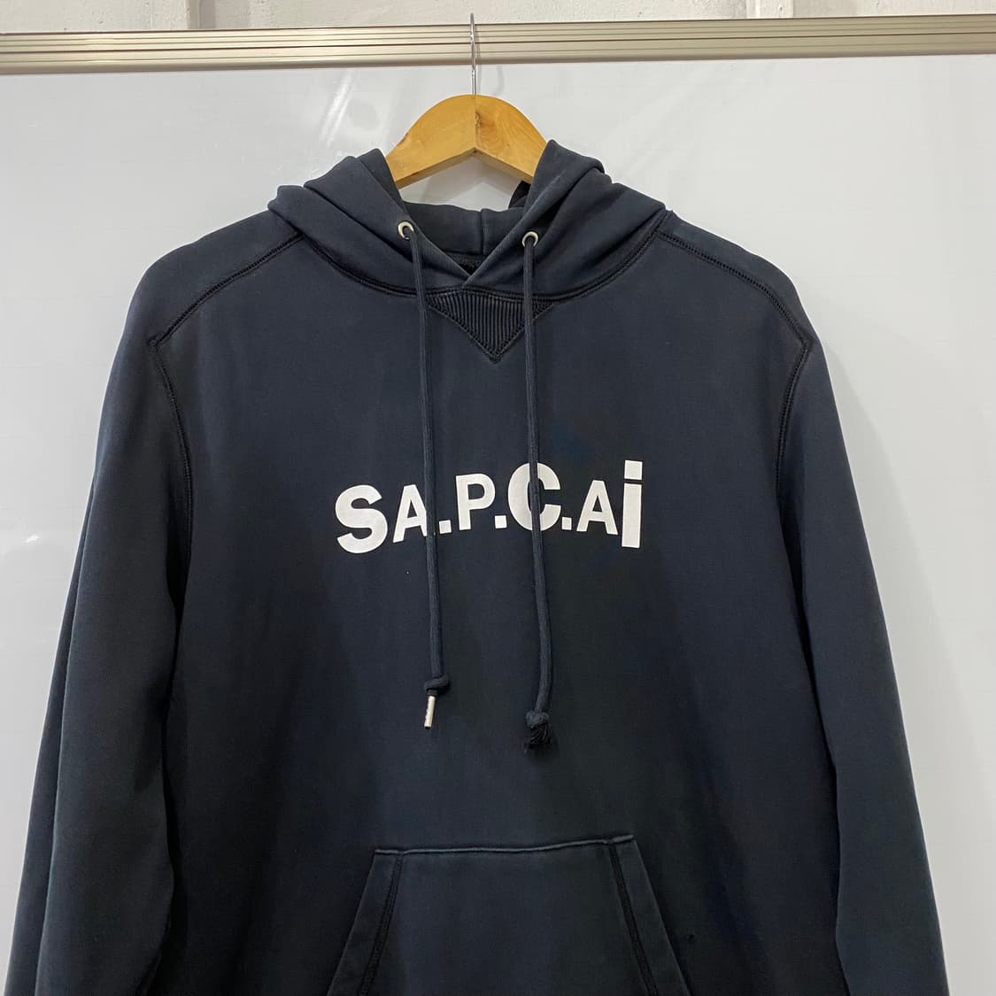 APC&SACAI 콜라보 빅로고 후드(L) 상품이미지3