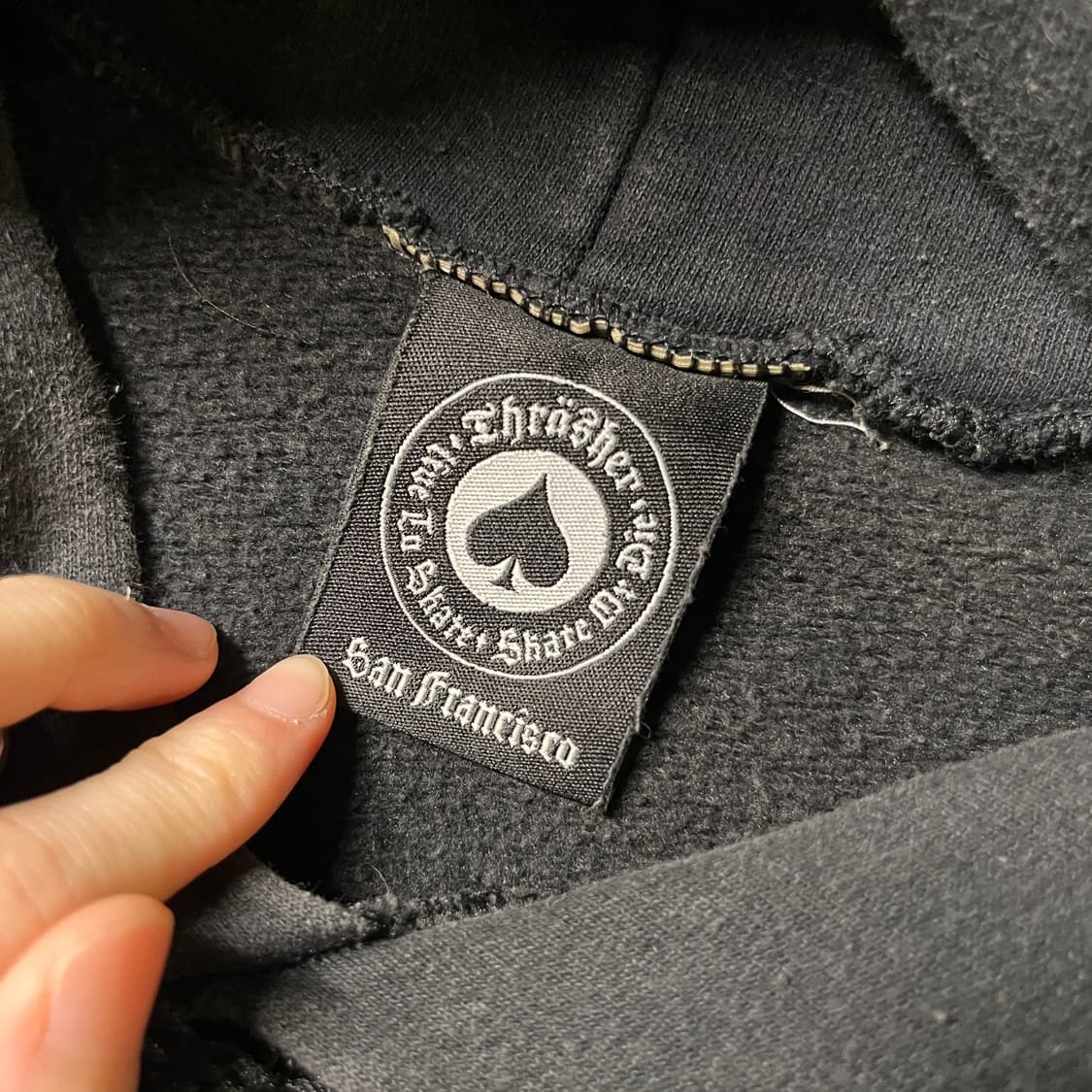 트래셔 블랙 플레임 후드티 상품이미지5