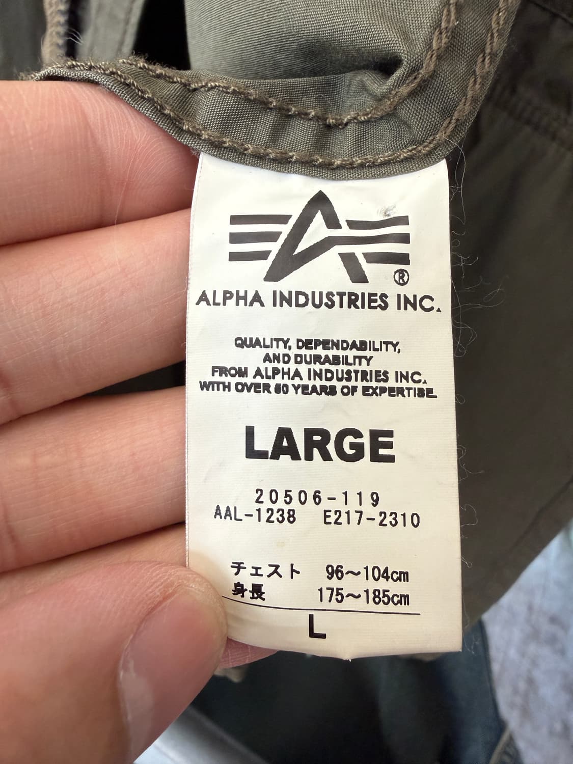 알파인더스트리 M65 FIELD JACKET 상품이미지8