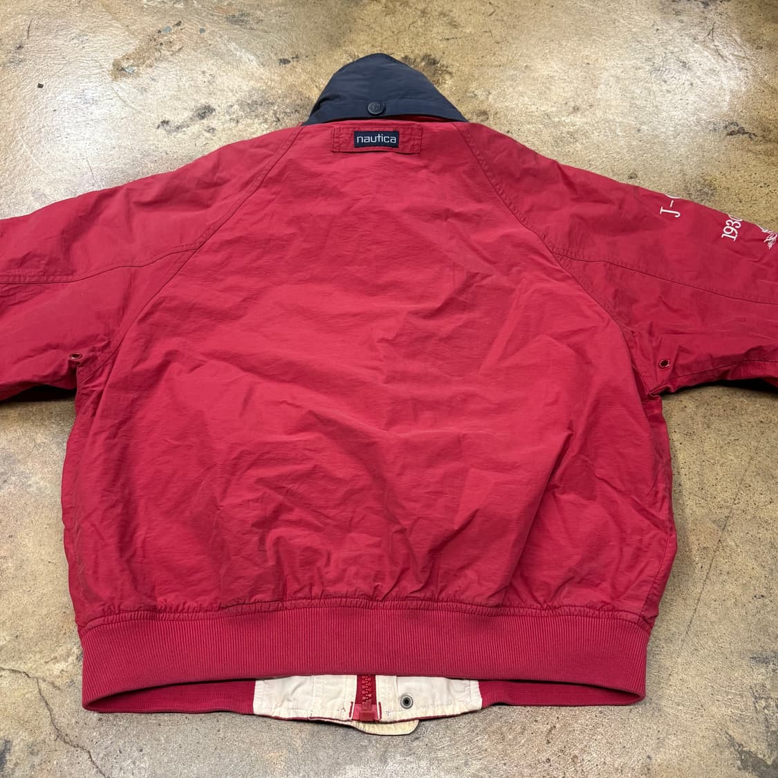 [정품/100] 노티카 레드 바람막이 자켓 b19 상품이미지4