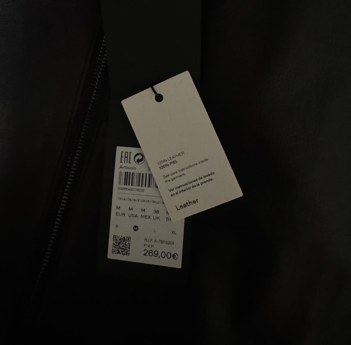 마시모두띠 가죽자켓 M (새상품) 상품이미지7