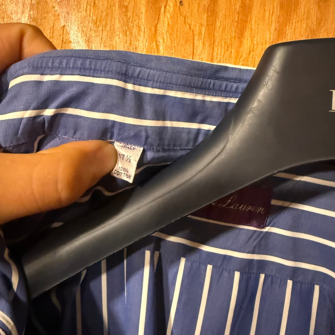 랄프로렌 퍼플라벨 스트라이프 드레스 셔츠 상품이미지6