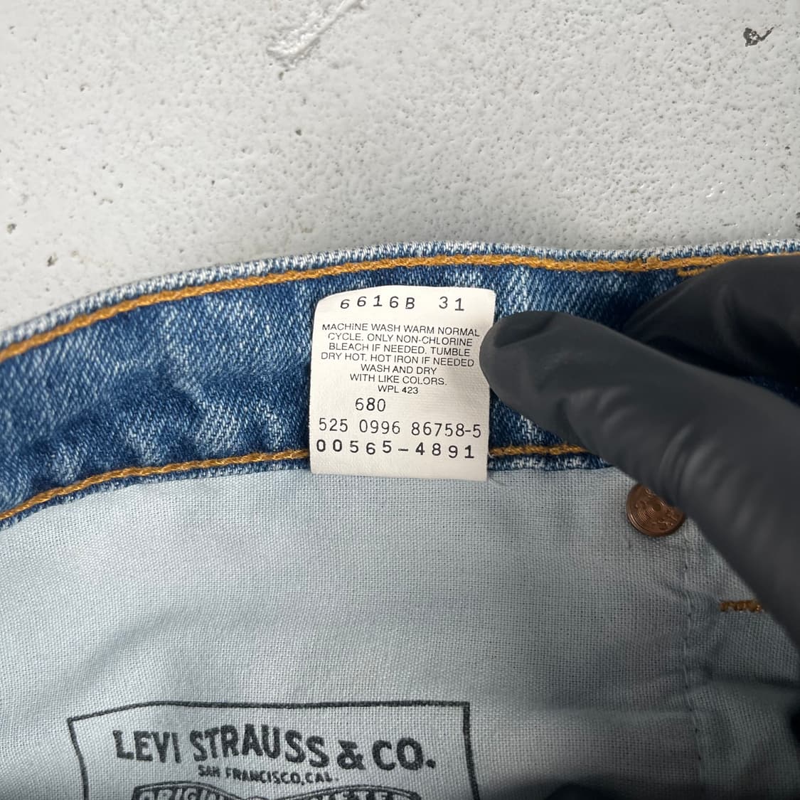 빈티지 리바이스 565 루즈핏 와이드 레그 데님 상품이미지5