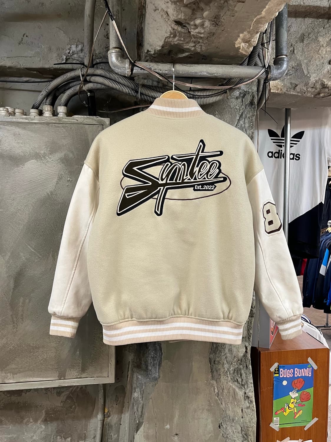 빈티지 바시티 자켓 오트밀 S #csz2848 상품이미지2