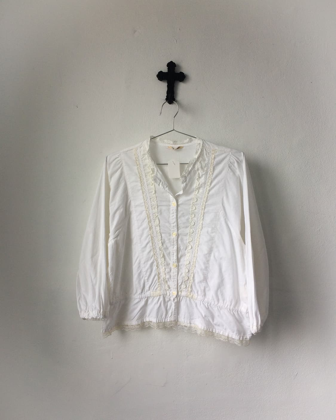 Lace trimming blouse 상품이미지2