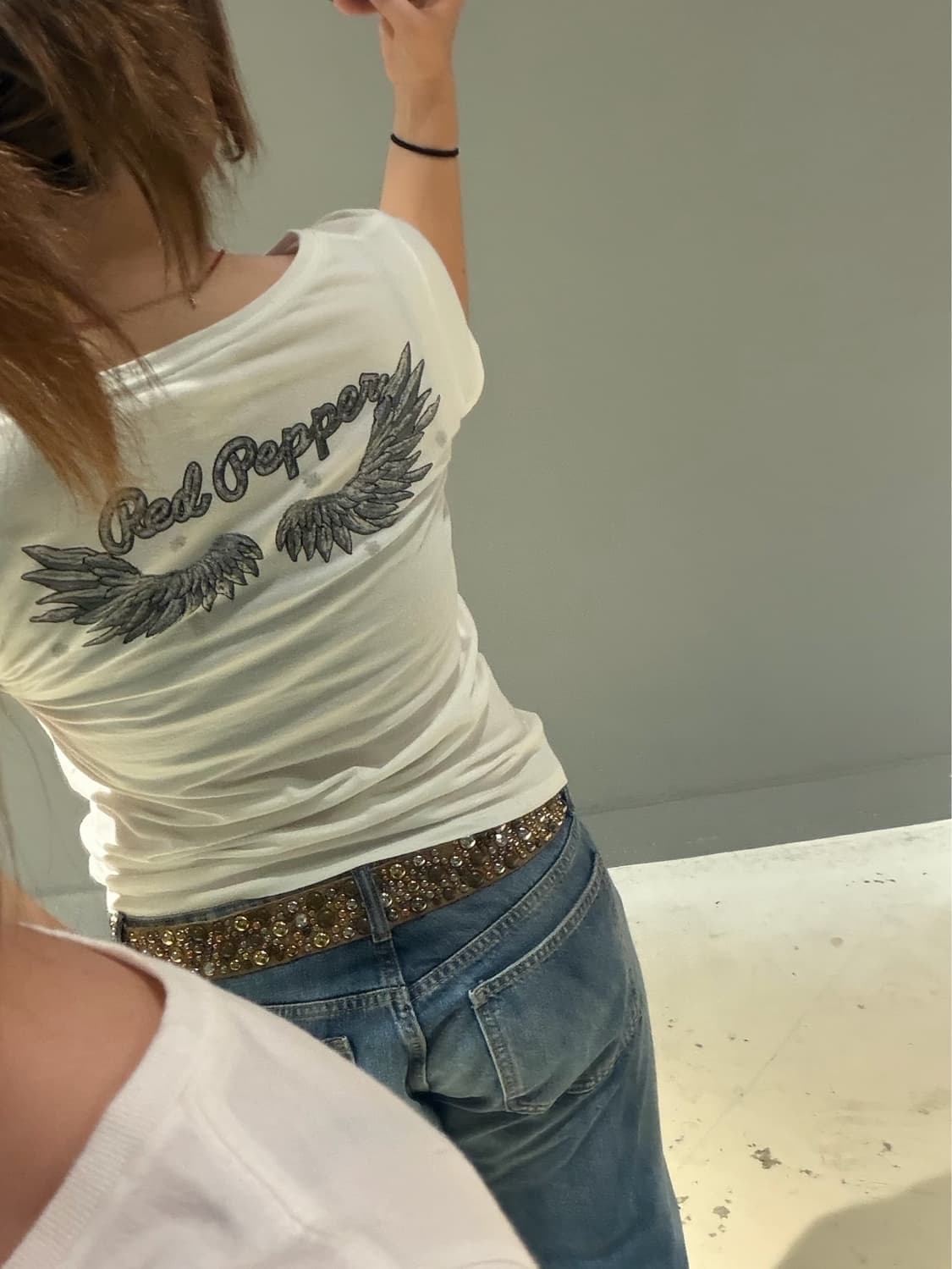 Red pepper back wings detail top 상품이미지4
