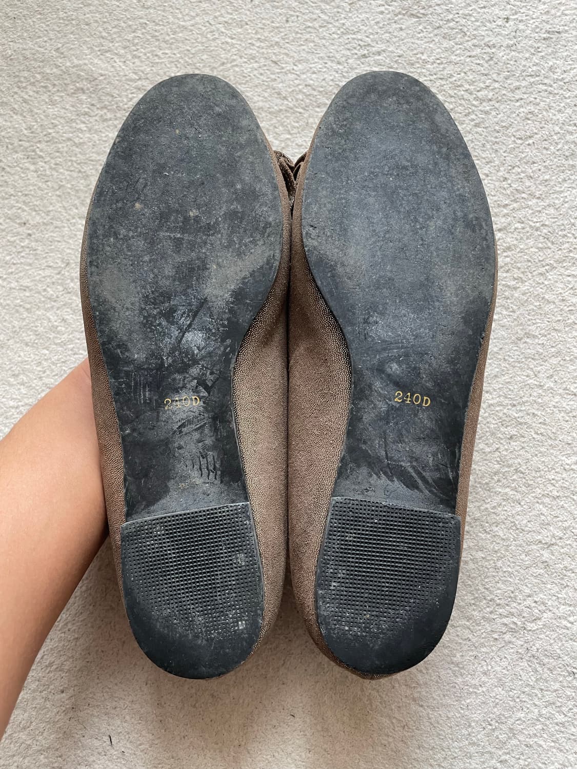 [BEQUEM] 골드 글리터 프릴 플랫슈즈 상품이미지4