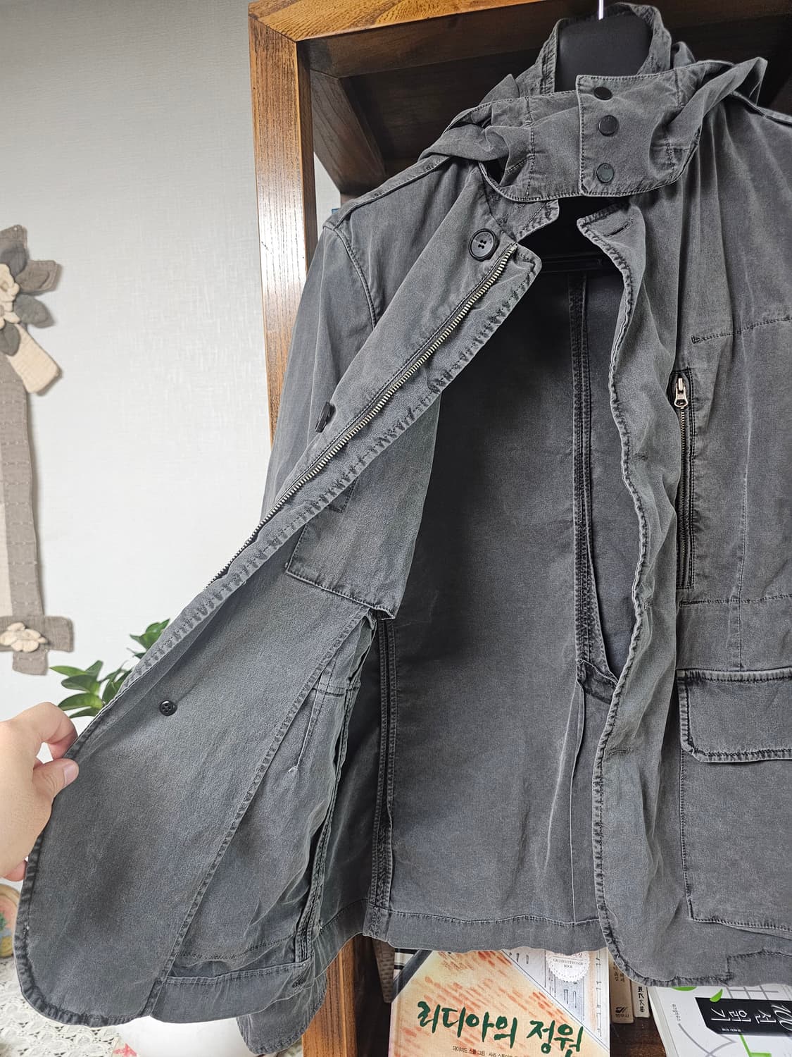 희귀매물)씨피컴퍼니 가먼트다잉 자켓 팔아요 cp컴퍼니 100 95 m l 상품이미지7