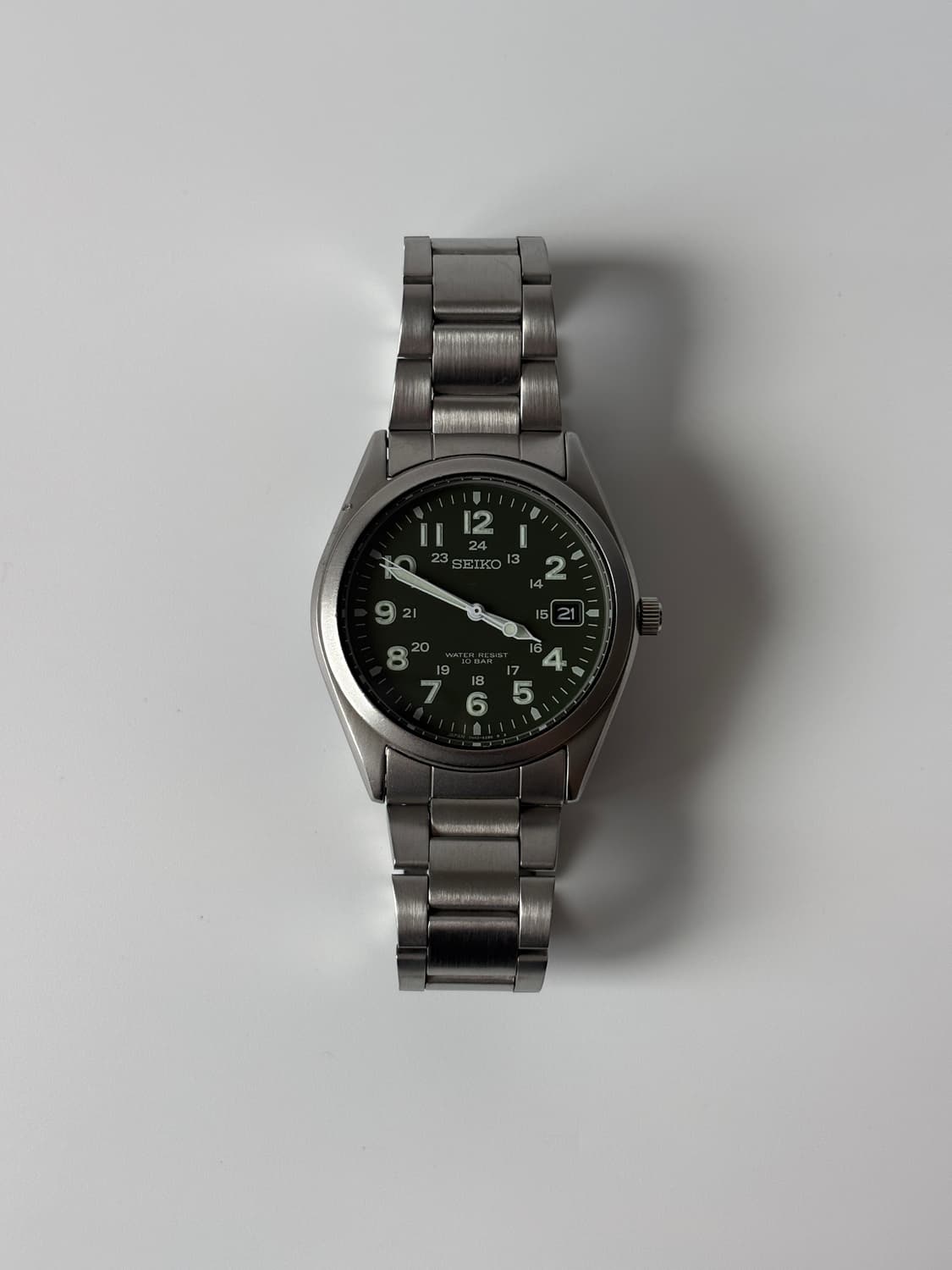 1990s Olive Dial Military Field Quartz 상품이미지1