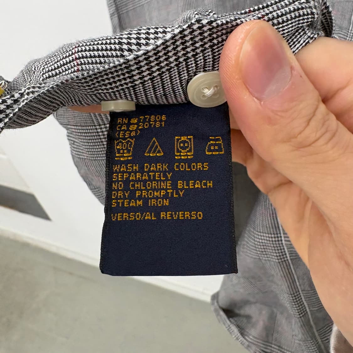 타미힐피거 체크 셔츠 긴팔 남성 2XL 상품이미지6