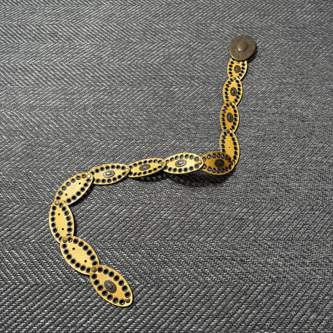 빈티지 웨스턴 가죽 동글이 벨트 상품이미지4