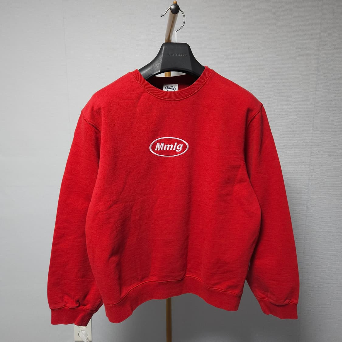 S ) MMLG 엠엠엘지 맨투맨 레드 상품이미지1