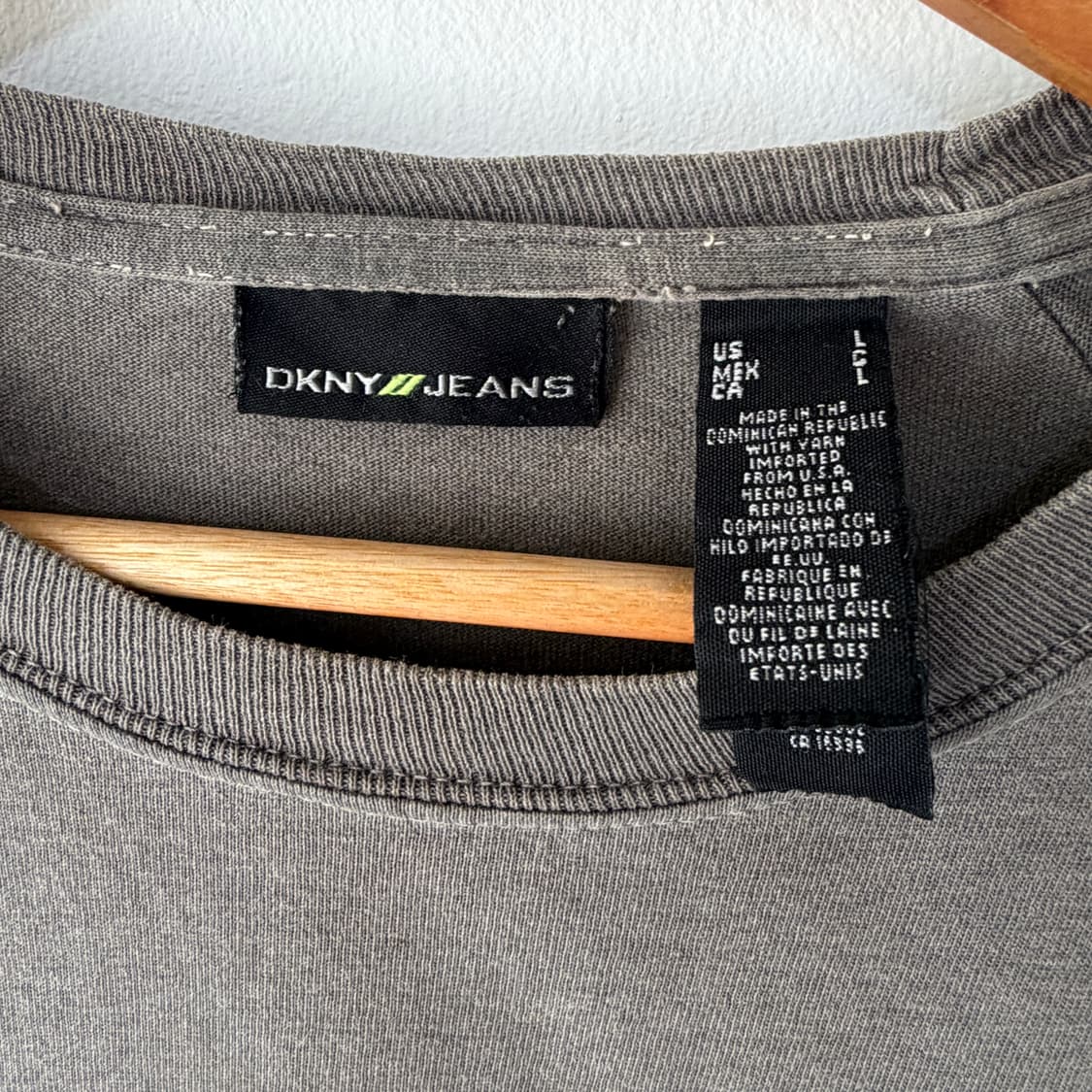[L] DKNY JEANS 래글런 7부 티셔츠 상품이미지5