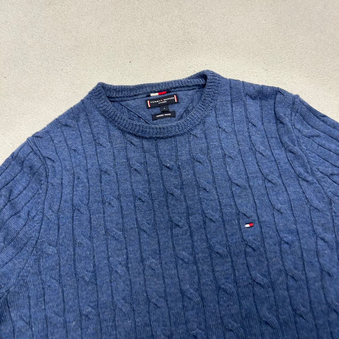 Tommy Hilfiger Navy Cable Knit 상품이미지5