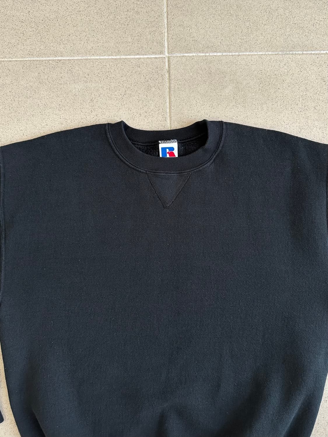 90s 빈티지 러셀 스웻셔츠 블랙 M 상품이미지4
