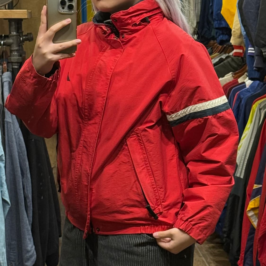 [HI] 노티카 바람막이 레드 상품이미지4