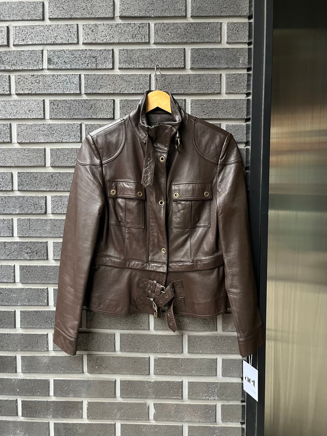 lambskin 양가죽 2웨이 자켓 브라운 상품이미지1