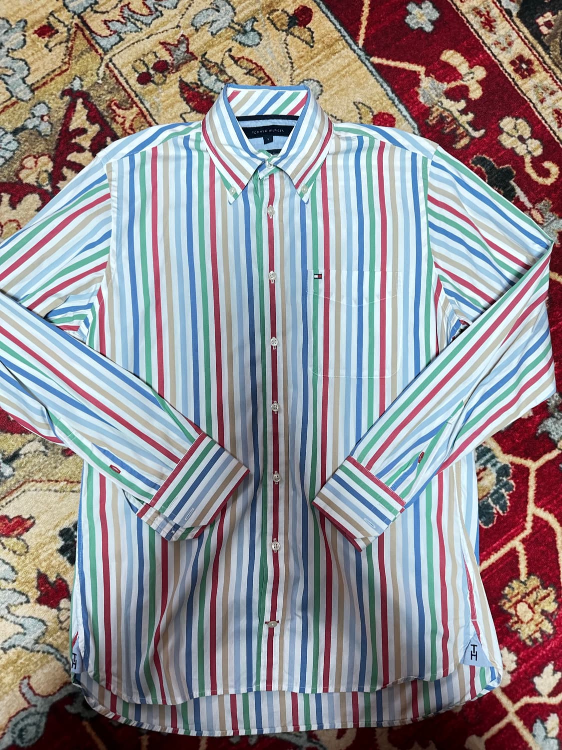 타미힐피거 80s 코튼 스트라이프 셔츠 상품이미지1