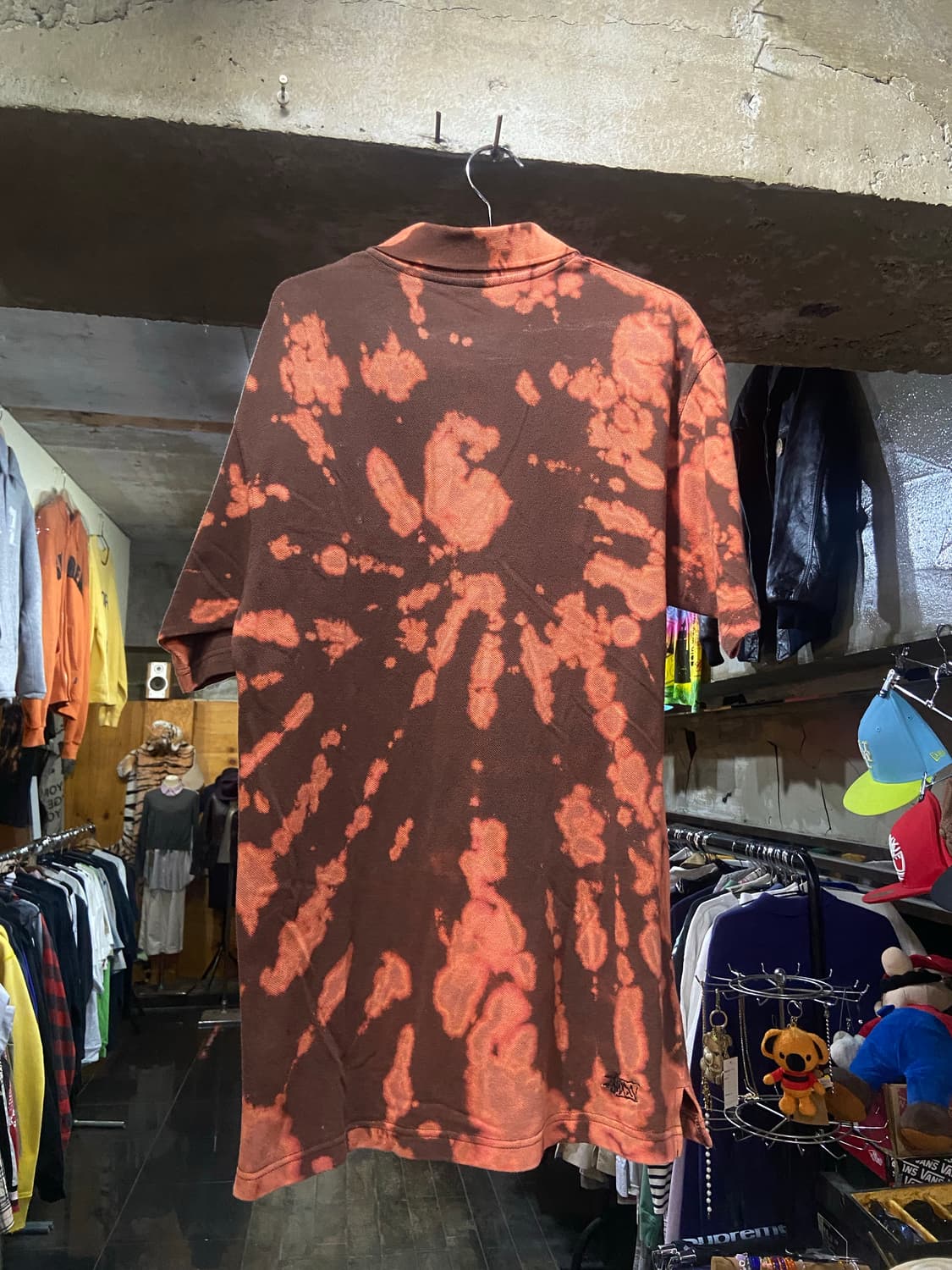 00s stussy 올드 스투시 블리치 타이다이 PK 카라티 상품이미지5