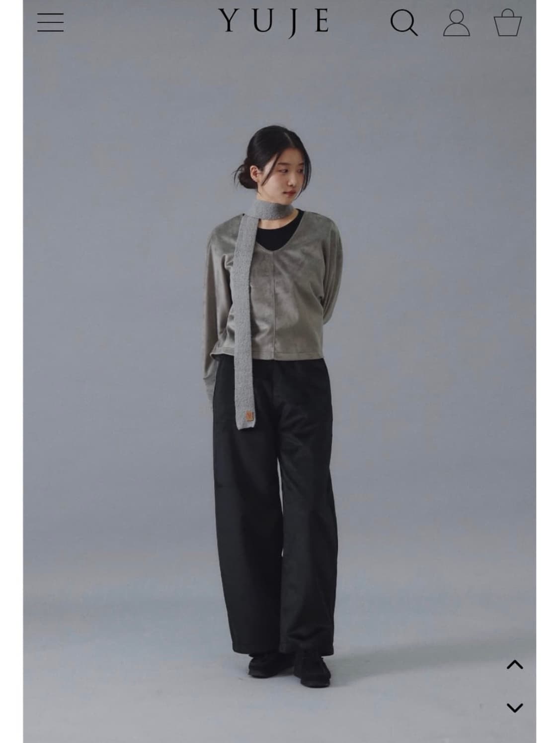 유제(yuje) 퍼 풀오버 그레이 상품이미지2