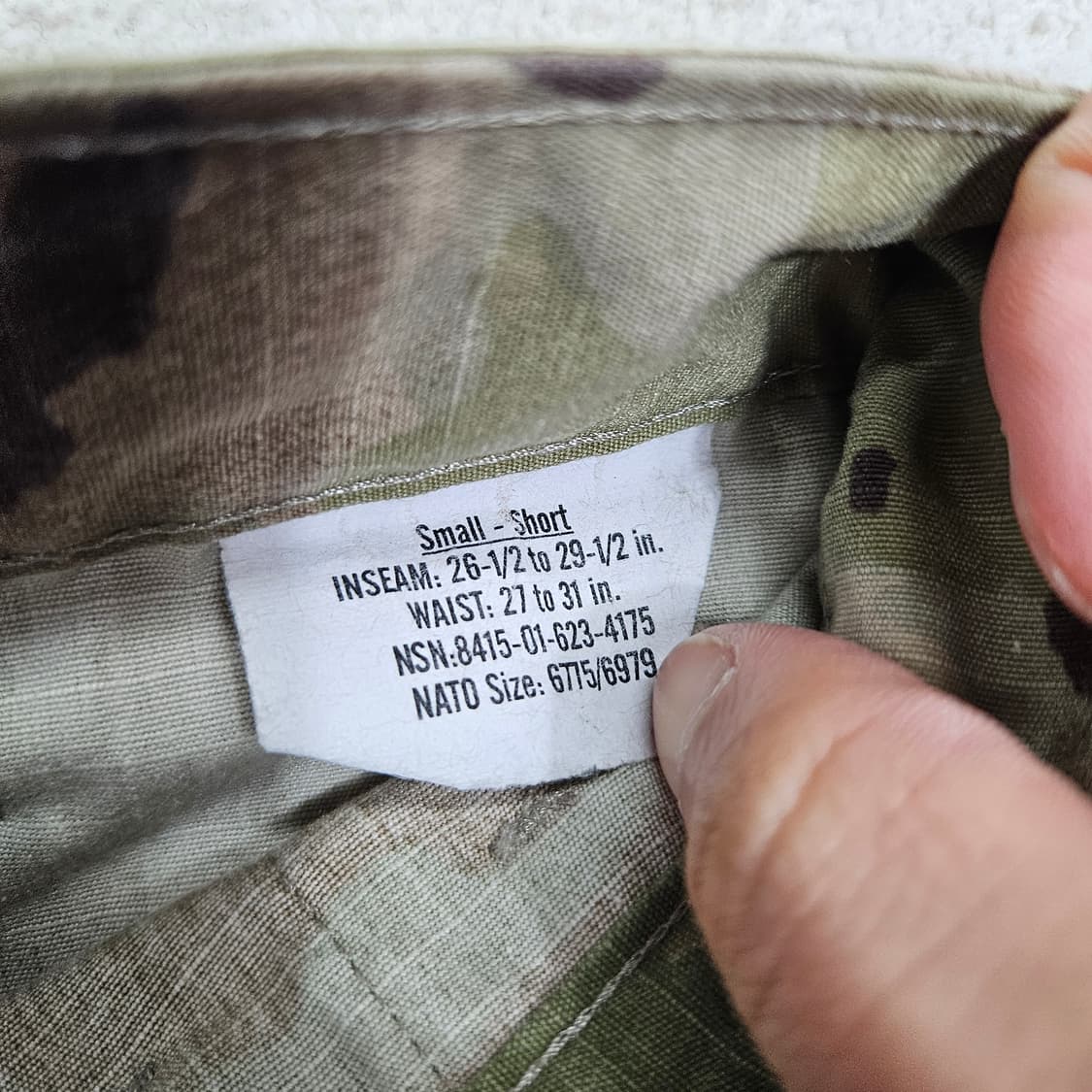 미군 멀티캠 팬츠 SS 상품이미지4