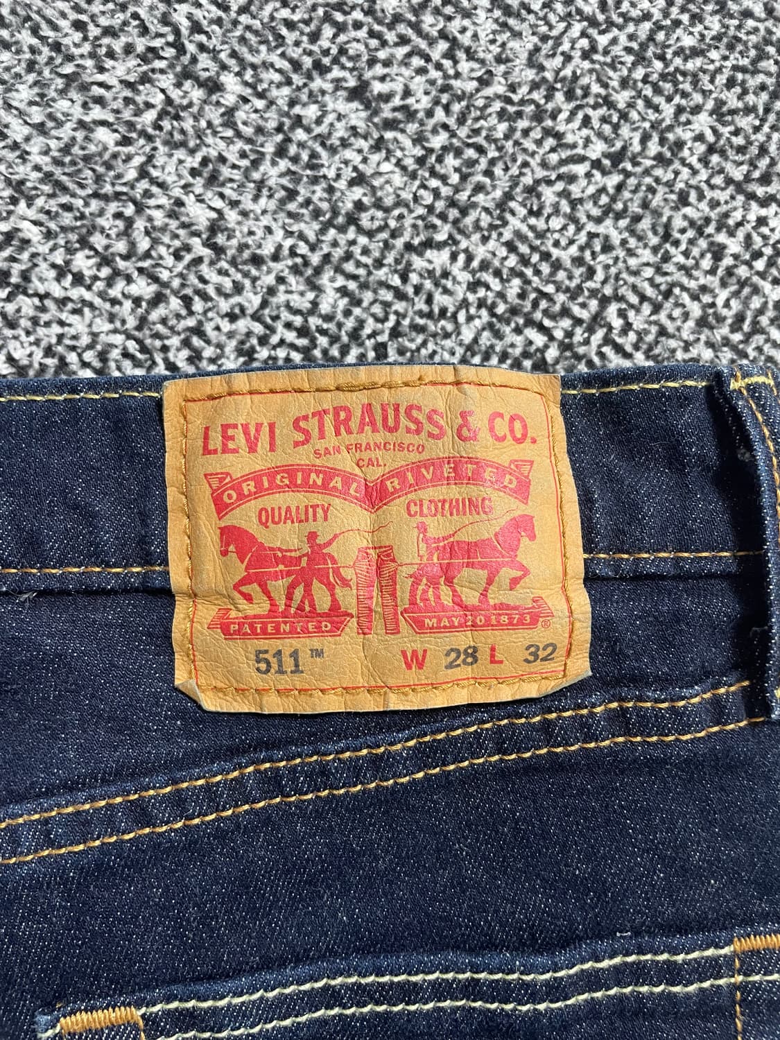 빈티지9. 리바이스 511 일자핏 진청 데님 청바지 팬츠  상품이미지2