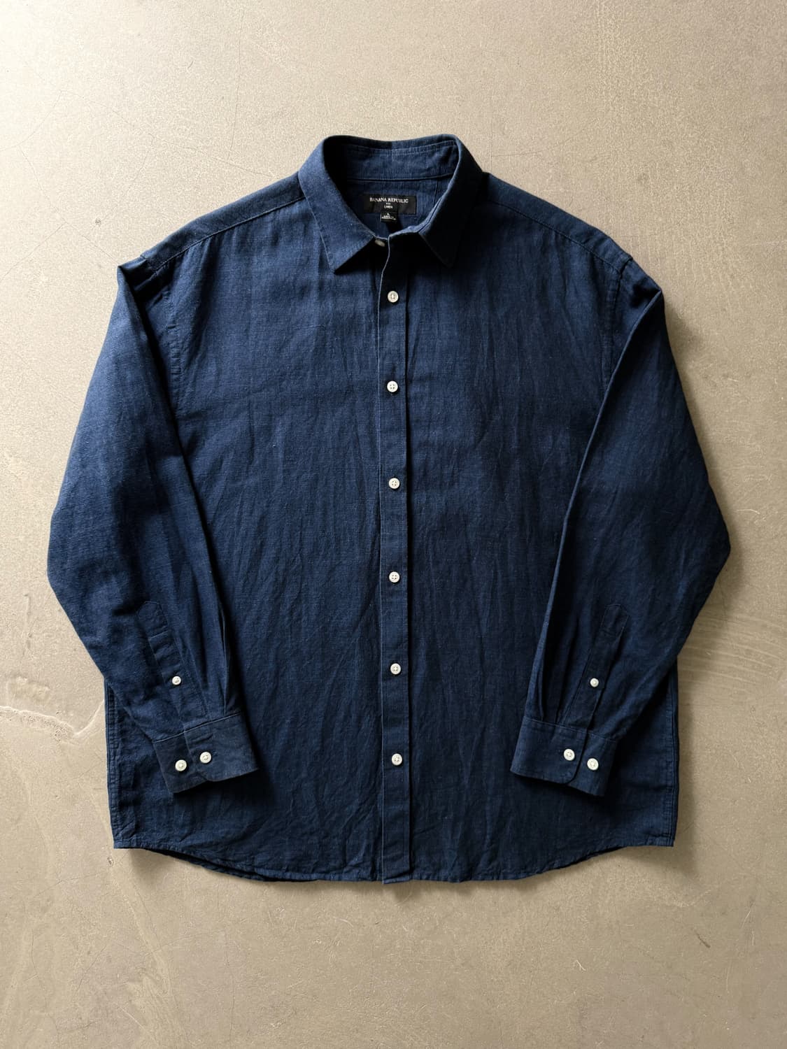 Banana Republic Navy Linen Shirt 상품이미지2