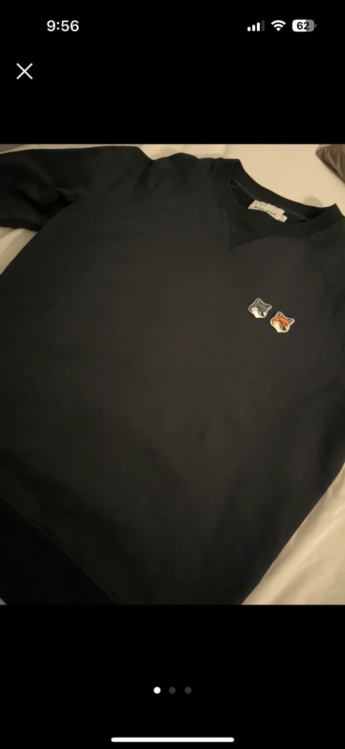 메종키츠네 더블 폭스 맨투맨 앤트러사이트 M 상품이미지2