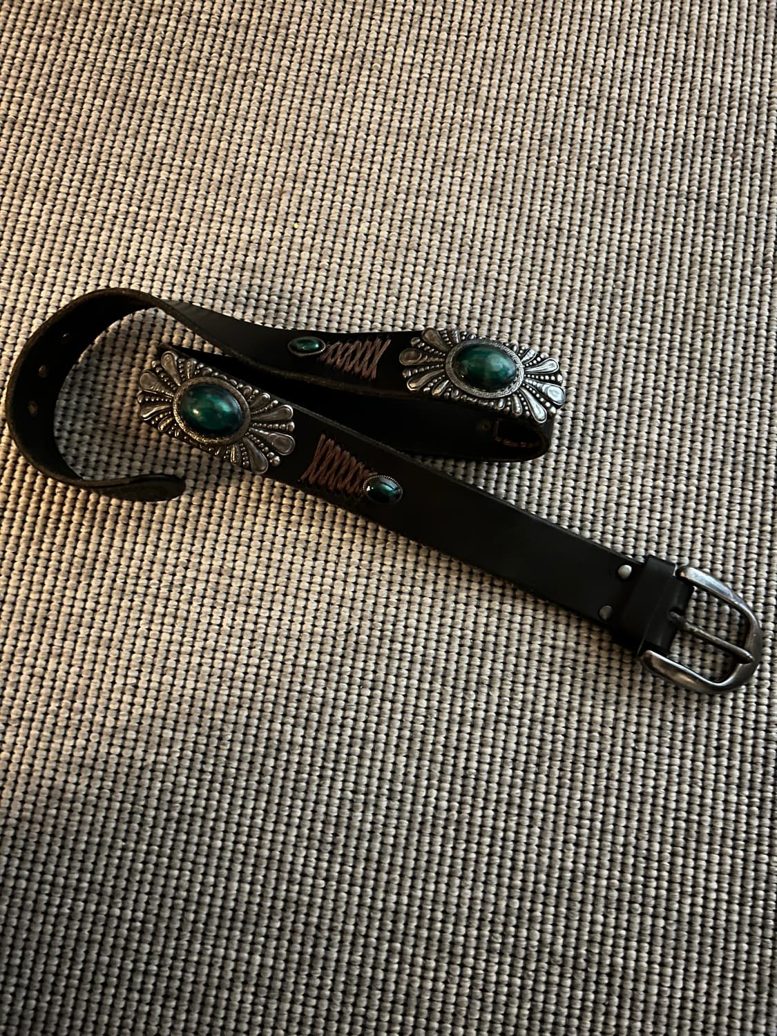 Vintage Western Concho Leather Belt 상품이미지1