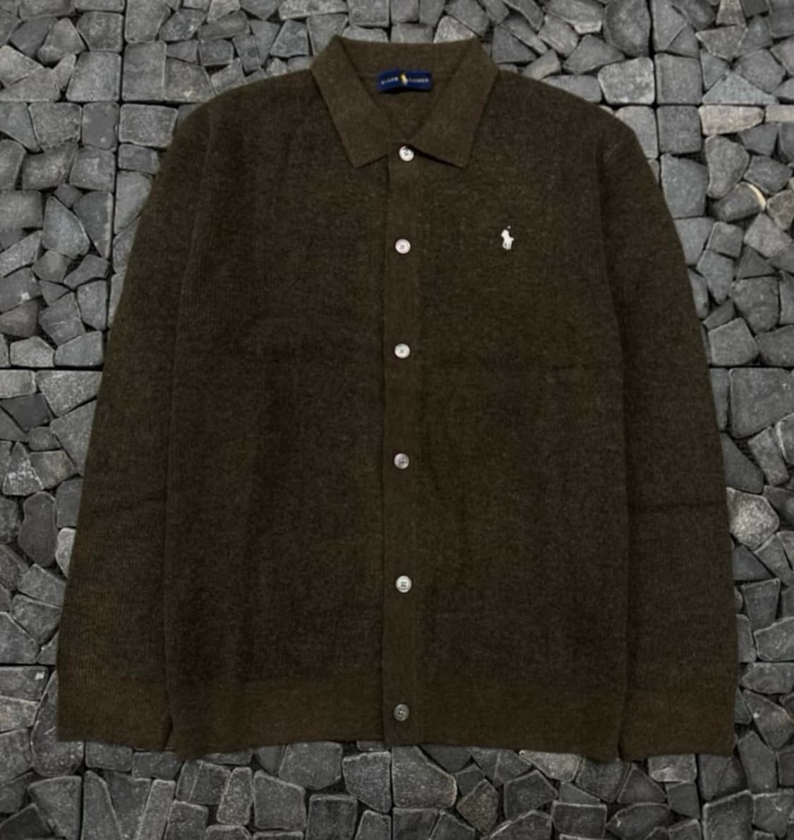 폴로 차콜 라운드 가디건 L  상품이미지1