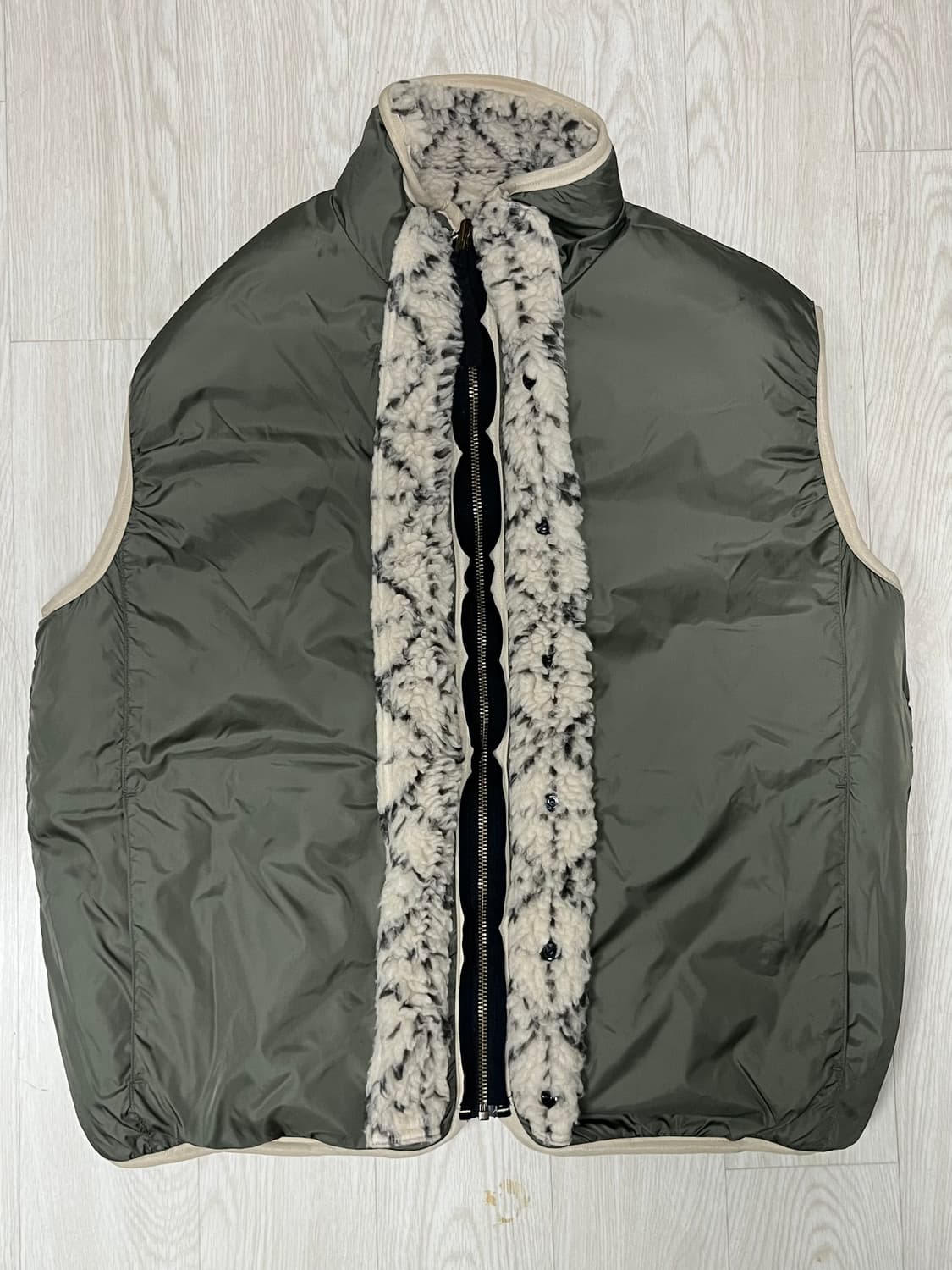 캐피탈 사시코 보아 플리스 리버시블 베스트 키나 리 상품이미지4