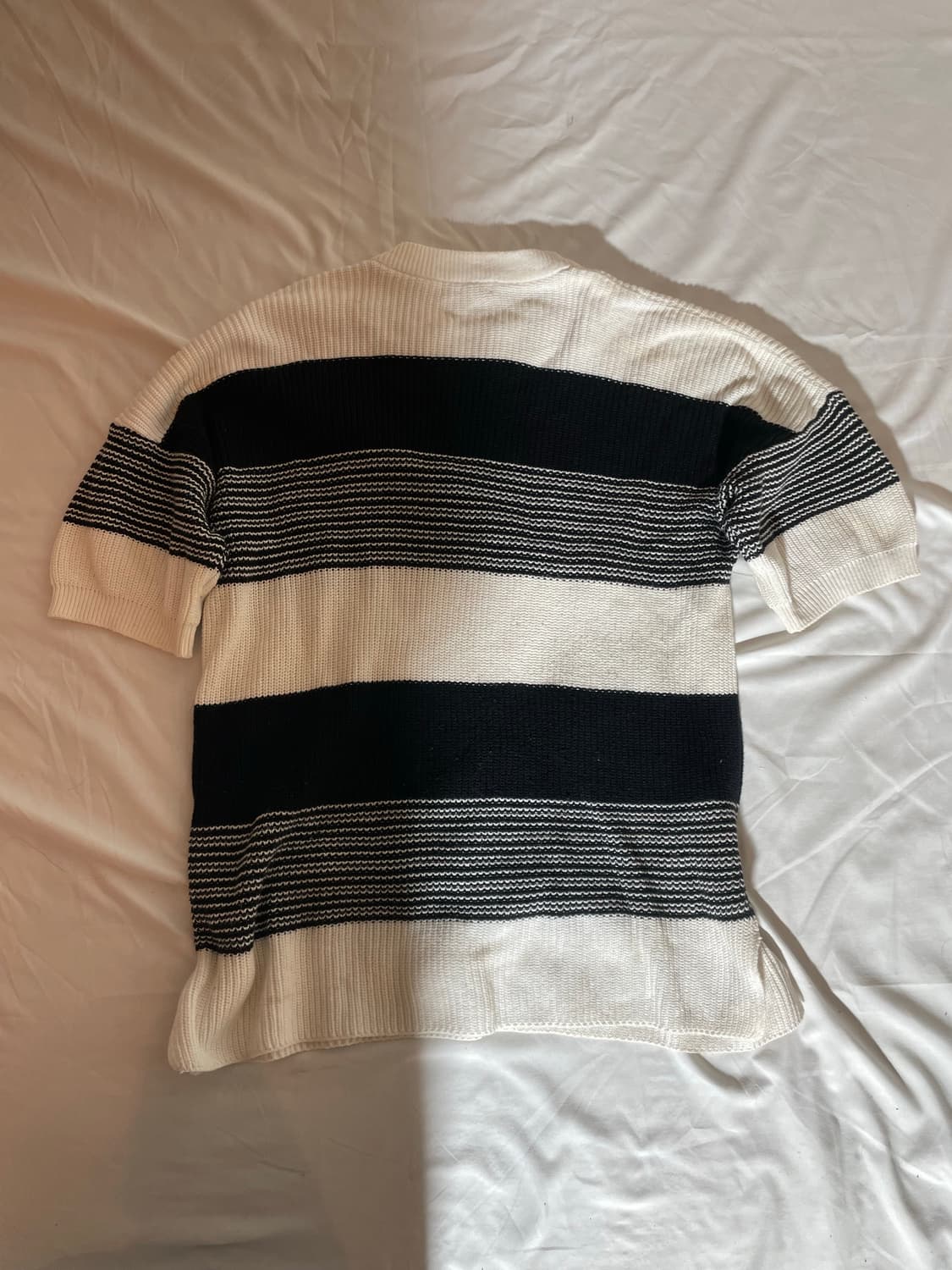 글로벌워크 스트라이프 반팔 니트 상품이미지3