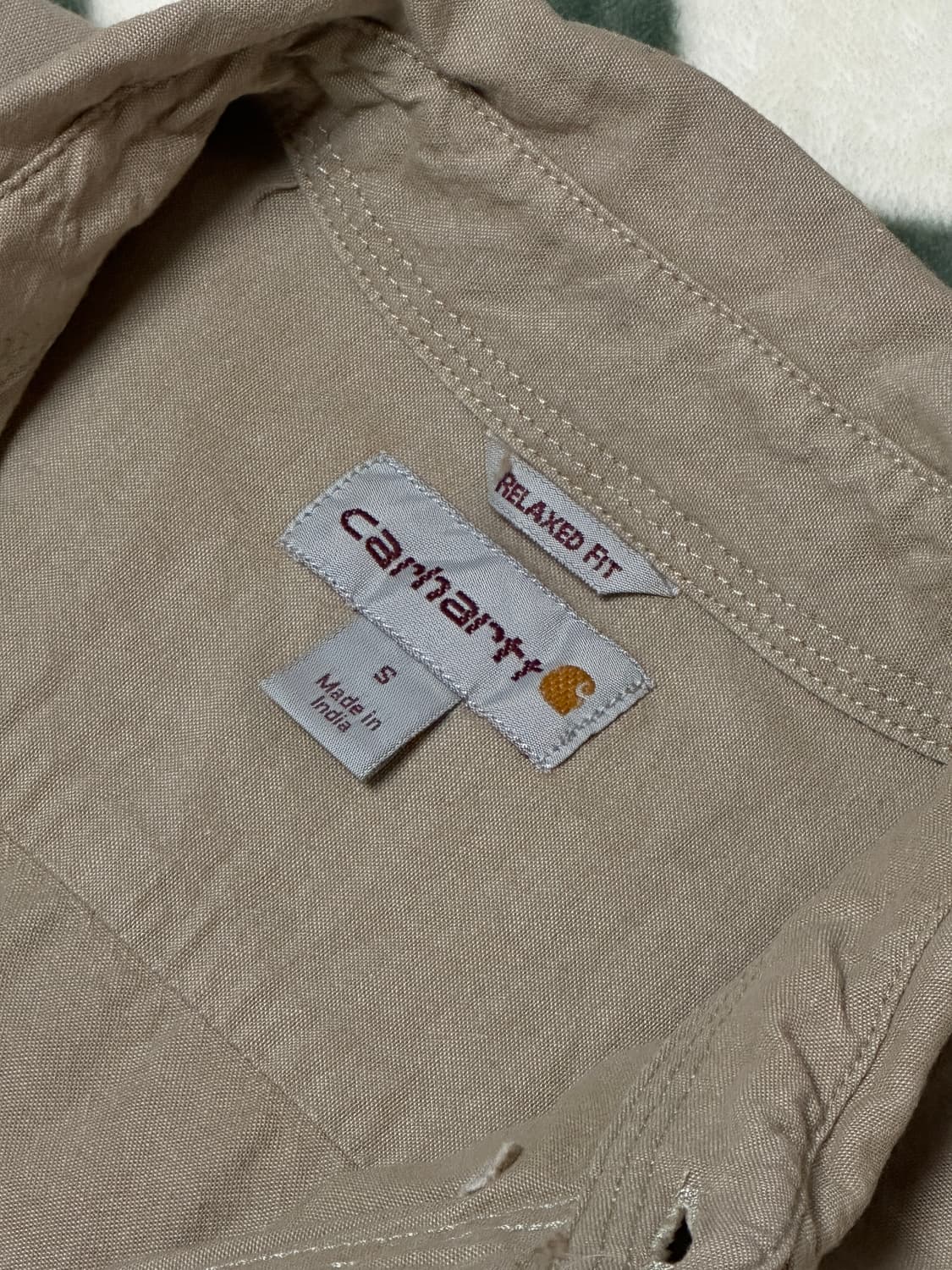 칼하트 워크셔츠 릴렉스핏 S 상품이미지3