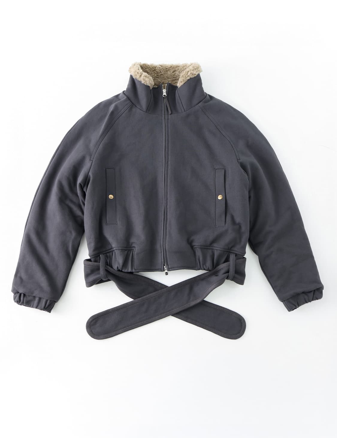 Belt zip jacket (midnight) 상품이미지1