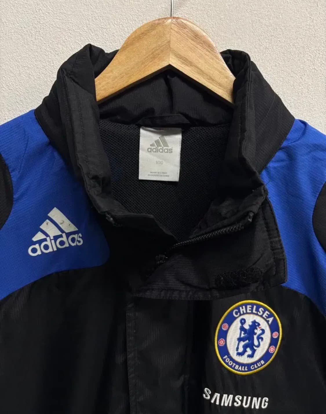 아디다스 첼시 08-09 윈드브레이커 자켓 블루블랙  L 상품이미지5