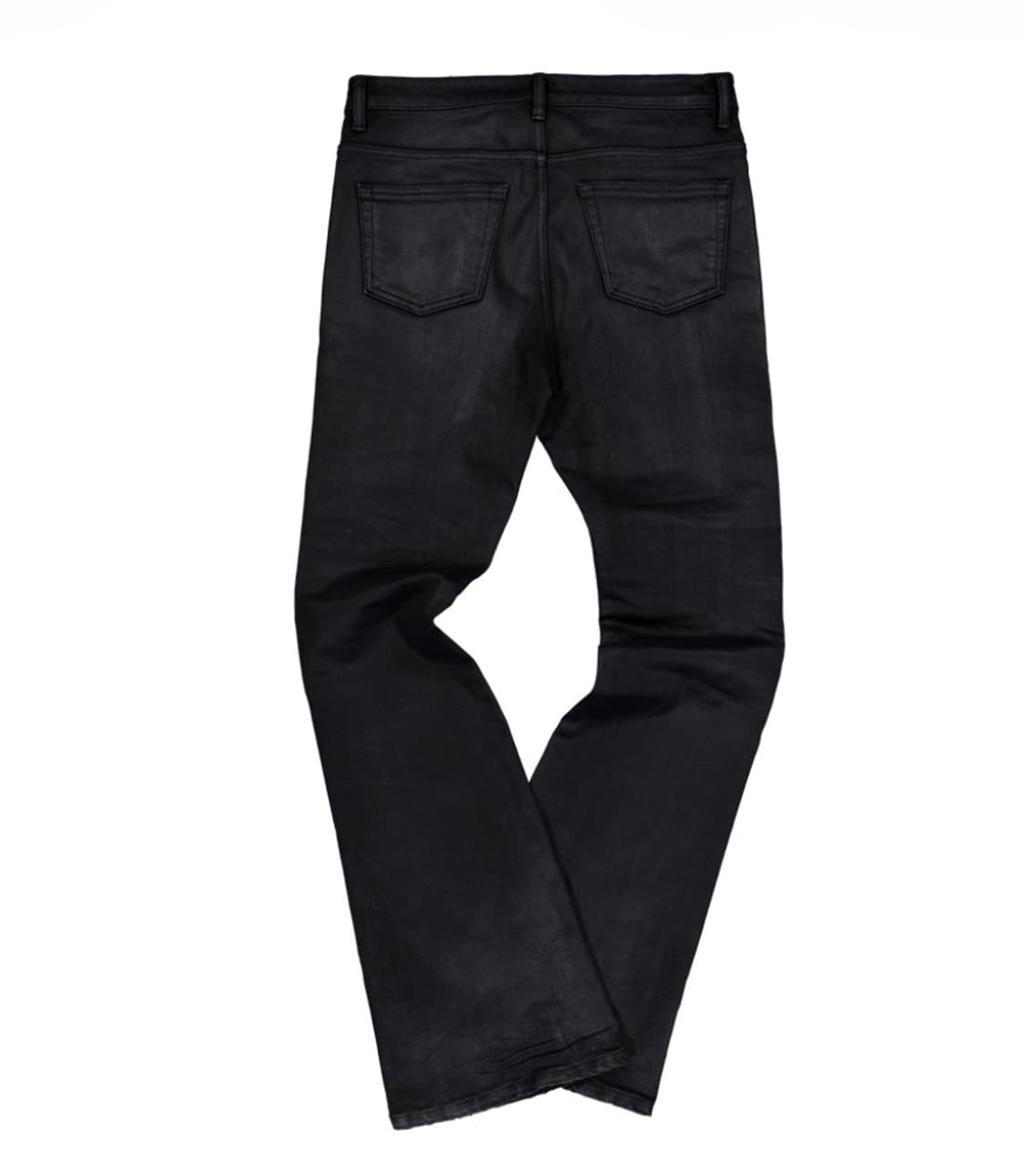 언더마이카 무.158 클래식 로고 왁스 코티드 플레어 진 블랙 2사이즈 상품이미지2