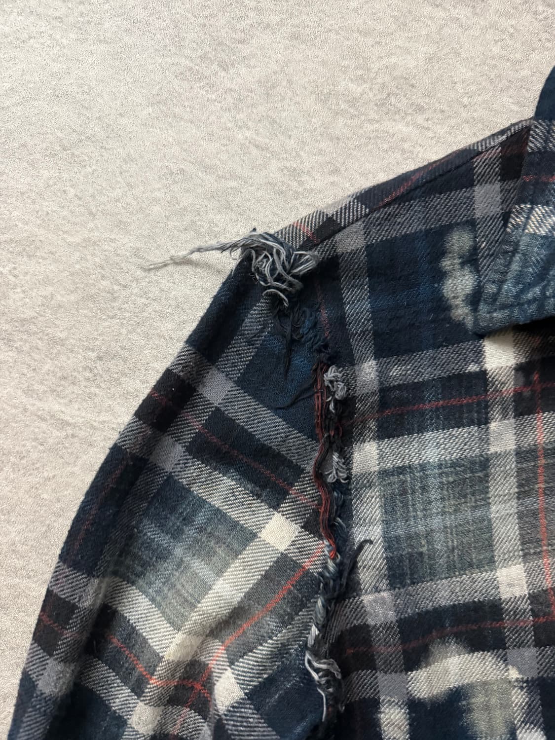 R13 블리치드 체크셔츠 상품이미지6