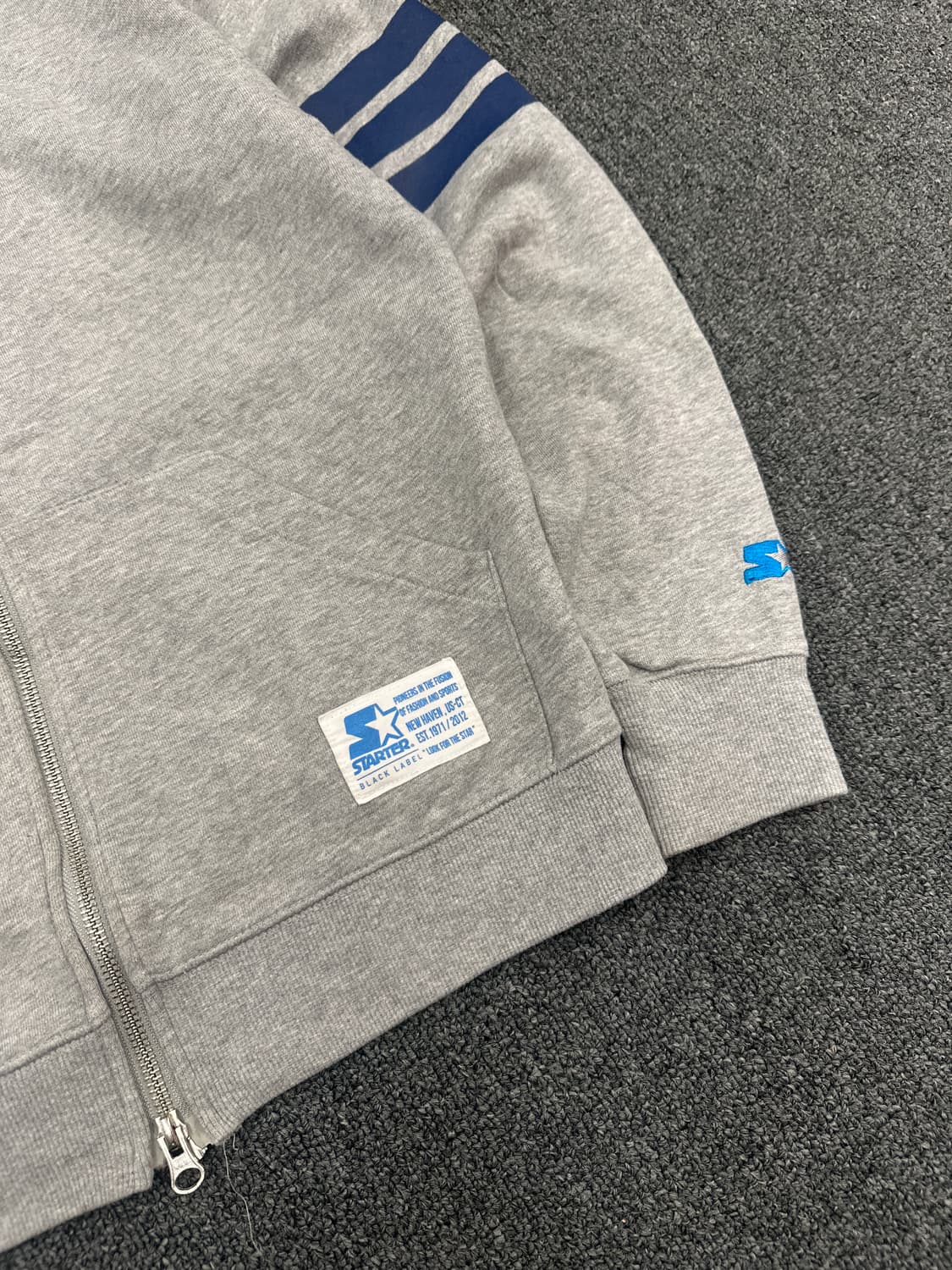 S) STARTER 스타터 그레이 스트릿 후드집업 상품이미지5