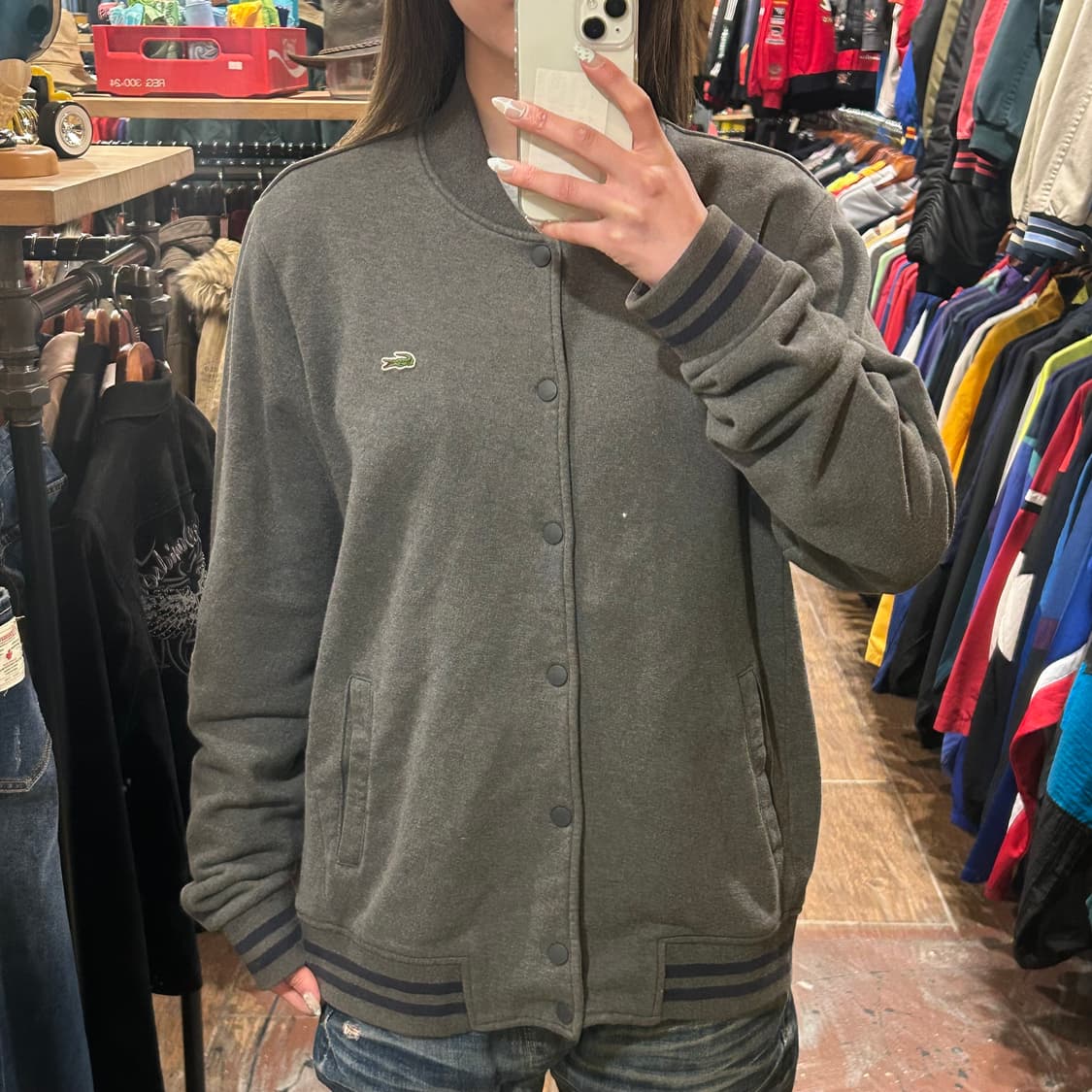 [HI] 라코스테 봄버 자켓 그레이  상품이미지1