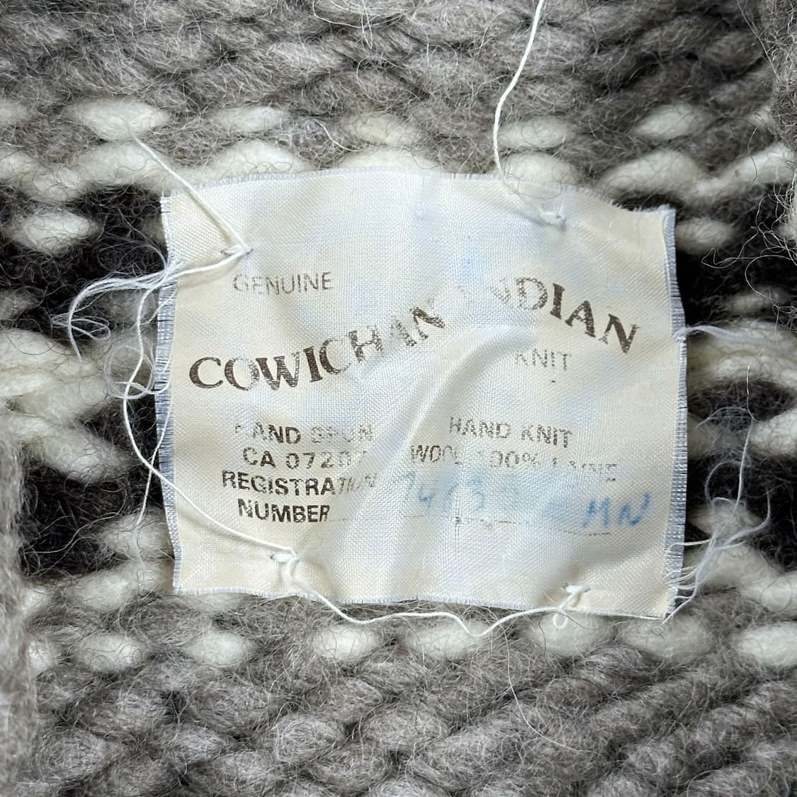 VTG 빈티지 캐나다 핸드메이드 코위찬 니트 (M) 상품이미지6
