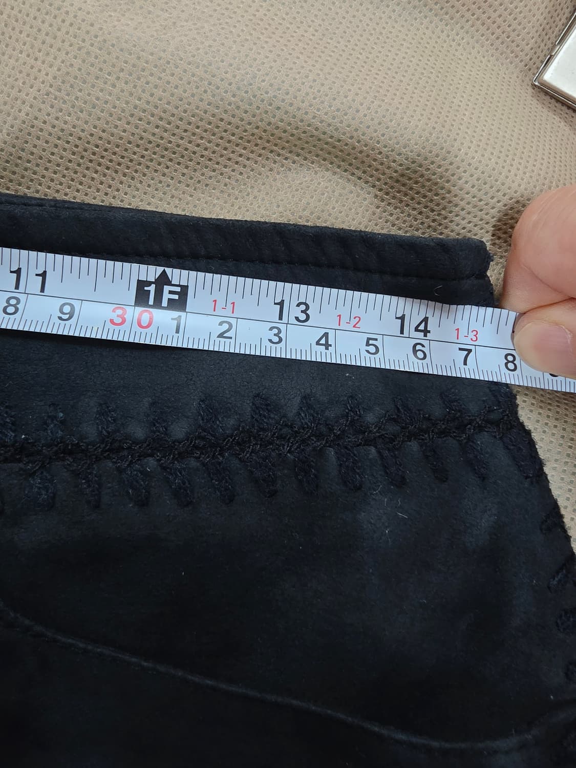 페리게이츠 블랙 펀칭 스커트 쎄무 상품이미지7