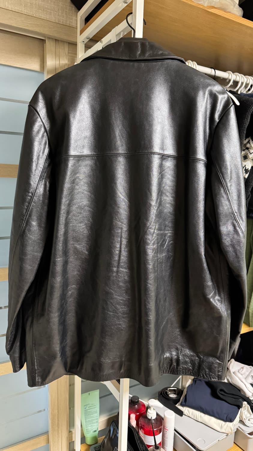 50) 강정석 레더 카코트 상품이미지2