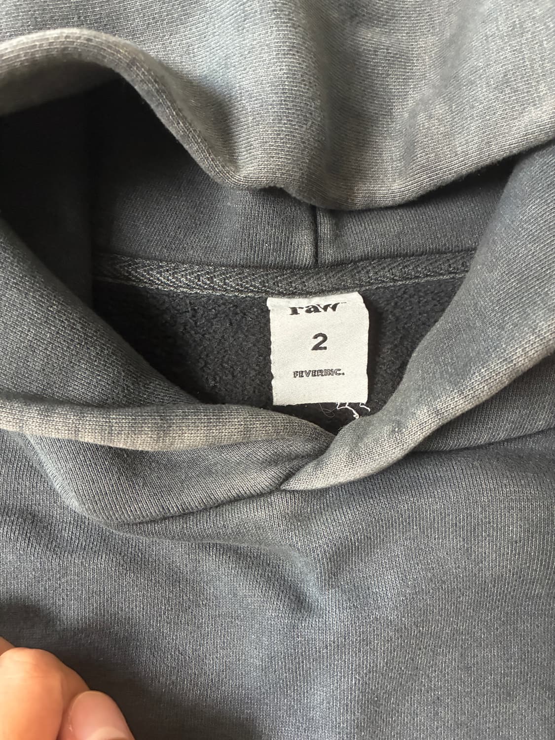 [2] 블라인드파일즈 블랭크 후드 블랙 상품이미지2