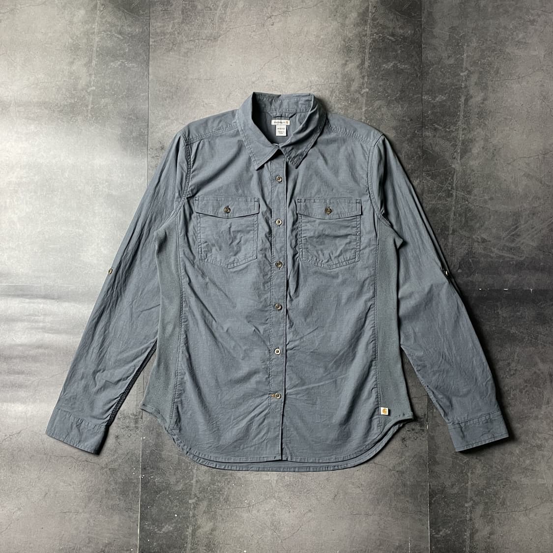 CARHARTT 칼하트 블루그레이 플랩포켓 워크셔츠 A00939 상품이미지1