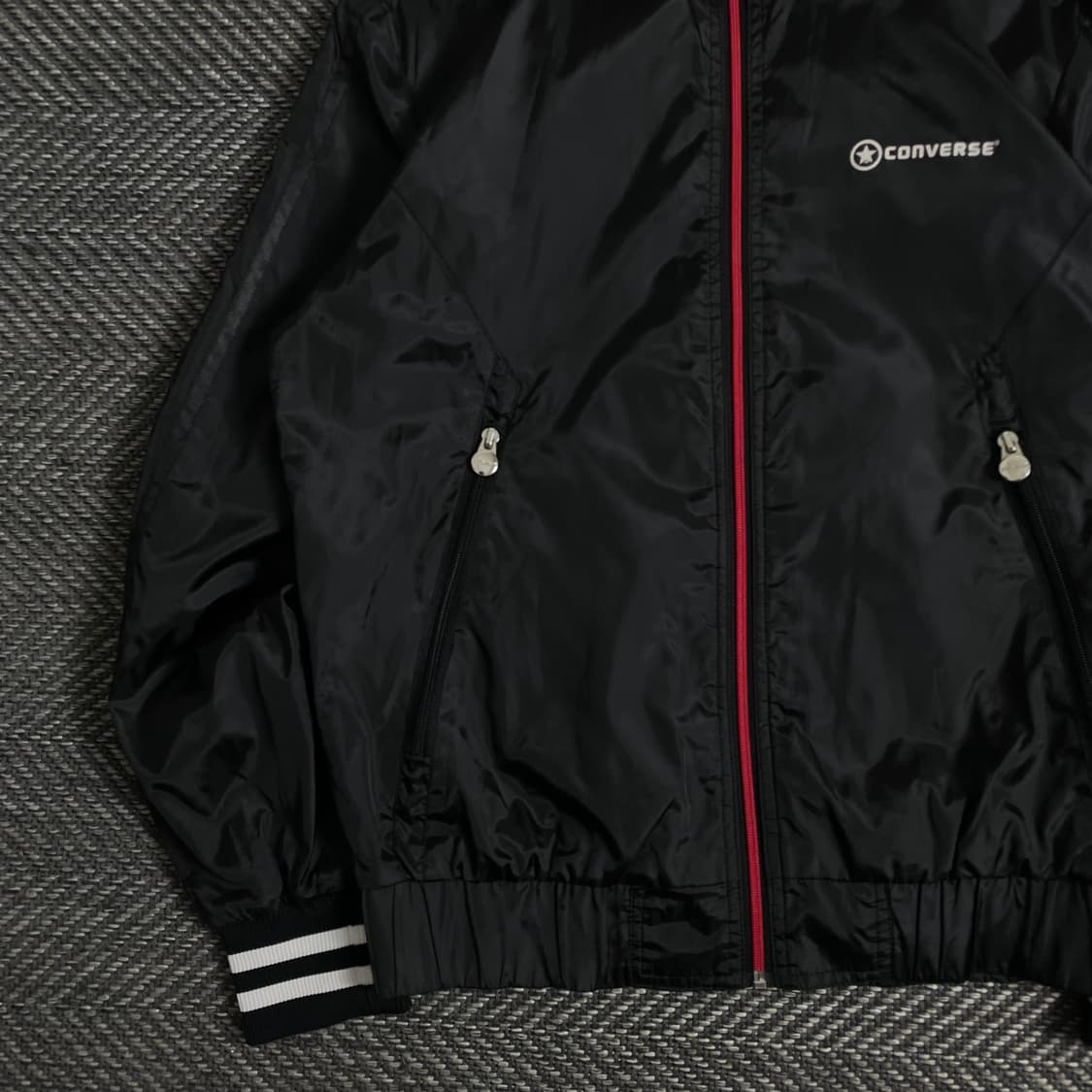 00s 컨버스 올드스쿨 블랙 우븐 트랙자켓y 2997 상품이미지4