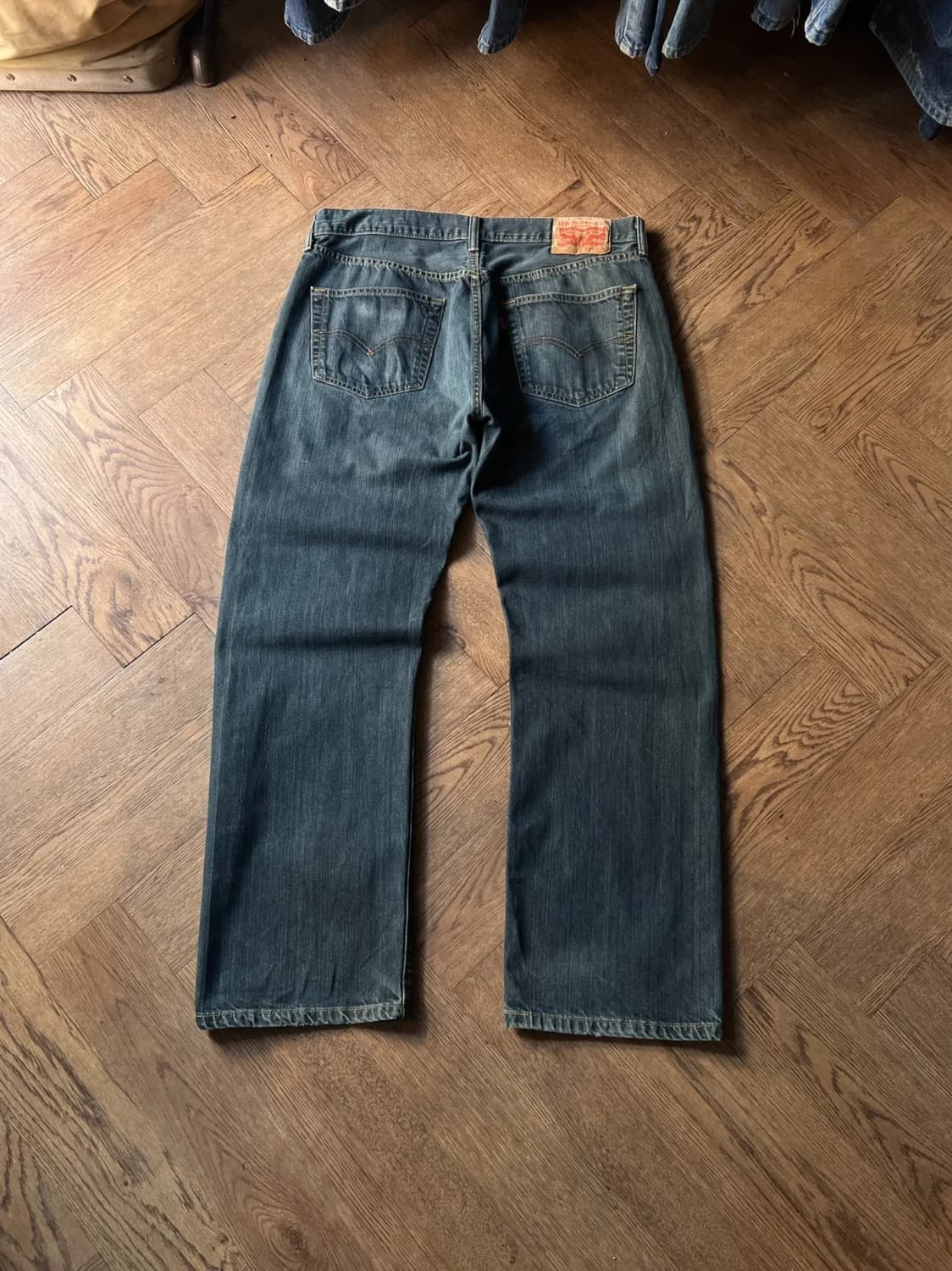 [36]리바이스 501 빈티지 워싱 스트레이트핏 데님 팬츠 상품이미지1