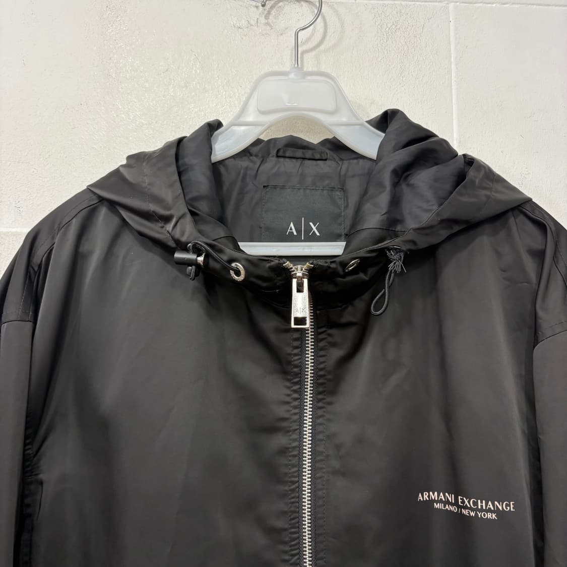 아르마니 익스체인지 블랙 후드 바람막이 상품이미지2