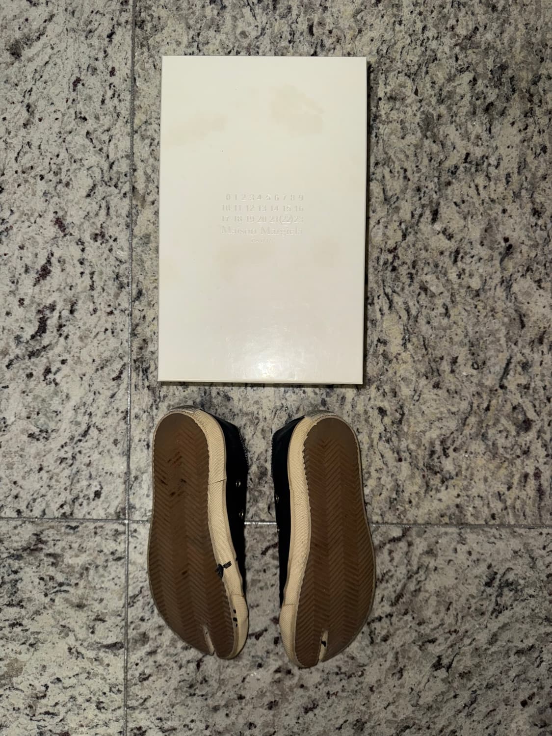메종 마르지엘라 타비 페인팅 컨버스 블랙 상품이미지3