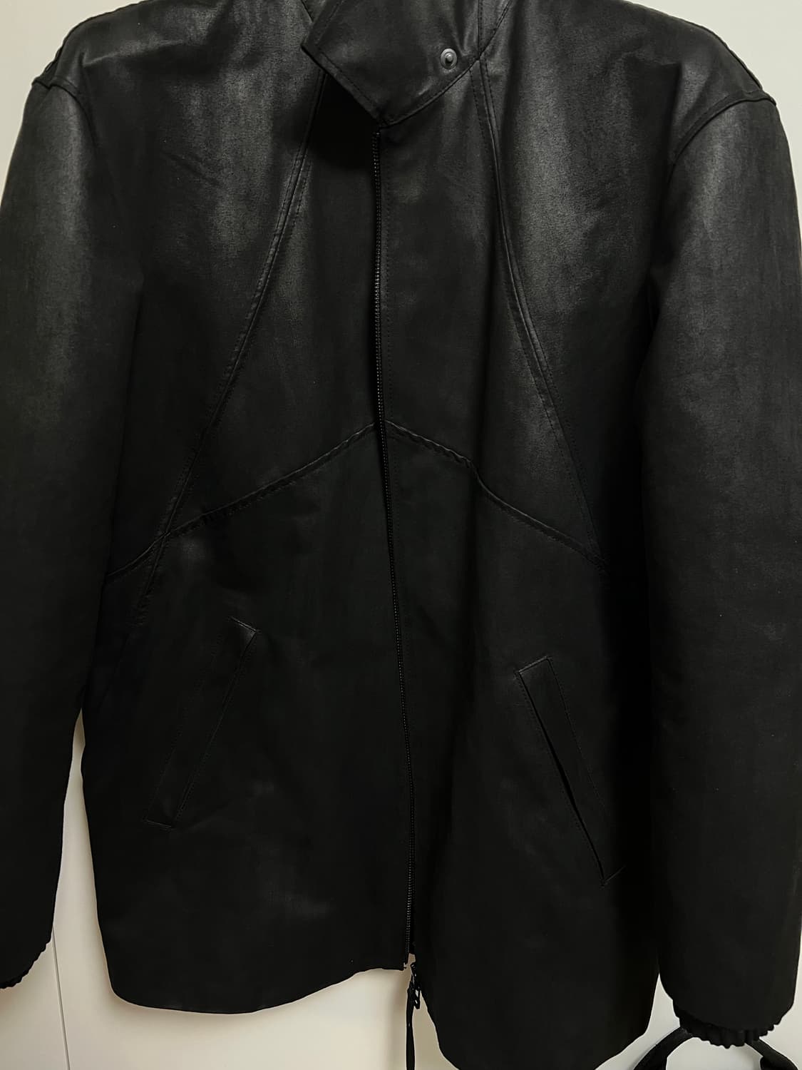 [2] 폼리쉬 레더 카코트 블랙 상품이미지2