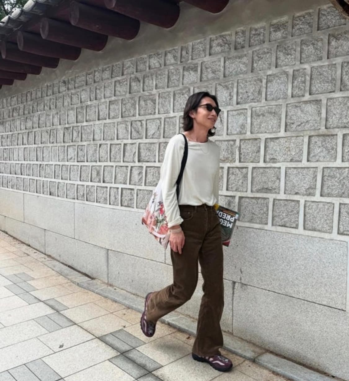 휠라 하레핀 봉태규 콜라보 버건디 280 새상품 상품이미지4